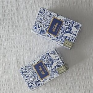 GRAN HABANO Blue in Green Churchill Cigar Boxes (2) Blue White Tobacco Leaf